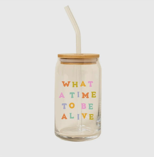 What A Time- Glass Can